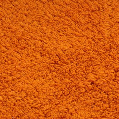 vidaXL Set Tappetini per Bagno 2 pz in Tessuto Arancione