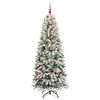 vidaXL Albero di Natale artificiale Bianco 78 x 78 x 210 cm