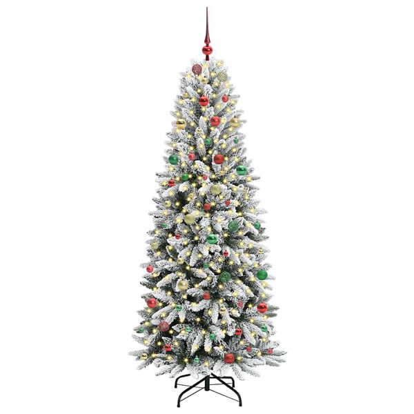 vidaXL Albero di Natale artificiale Bianco 78 x 78 x 210 cm