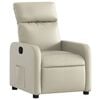 vidaXL Poltrona Reclinabile Crema in Similpelle