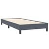 vidaXL Letto a Molle senza Materasso Grigio Scuro 90x220 cm Velluto