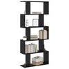 vidaXL Armadio per Libri Rovere Nero 70 x 24 x 161 cm