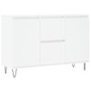 vidaXL Credenza Bianca 101,5x35x70 cm in Legno Multistrato