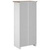 vidaXL Armadio Bianco 80x50x171,5 cm Legno Massello Pino Panama Range