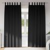 vidaXL Tende Blackout con Anelli 2 pcs Nero 260 x 140 cm Poliestere