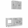 vidaXL Unit&agrave; Cucina KALMAR 5 pcs Grigio Cemento Legno ingegnerizzato