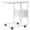 vidaXL Tavolino con Ruote Bianco 55x36x63,5cm in Legno Multistrato