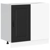 vidaXL Mobiletto da cucina "Kalmar" Nero in legno ingegnerizzato