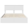 vidaXL Letto con Contenitore Bianco 140 x 200 cm Legno multistrato