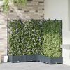 vidaXL Vaso da giardino 5 pcs Grigio Chiaro 120 x 120 x 125,5 cm