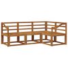 vidaXL Set di divani da esterno 4 pcs Naturale
