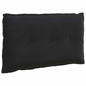 vidaXL Cuscino per Schiena Nero 80 x 50 cm Tessuto in Cords