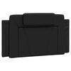 vidaXL Cuscino testiera Viana Nero 100 cm in Similpelle