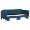 vidaXL Divano Letto con Letto Estraibile Blu 90x200 cm in Velluto