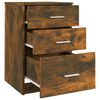 vidaXL Comodino Rovere Fumo 40x40x63 cm in Legno Multistrato