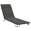 vidaXL Cuscino per Lettino GEMERT 100% Poliestere Antracite