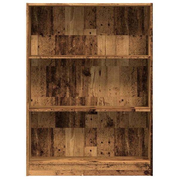 vidaXL Libreria Legno Antico 80x24x109 cm in Legno Multistrato