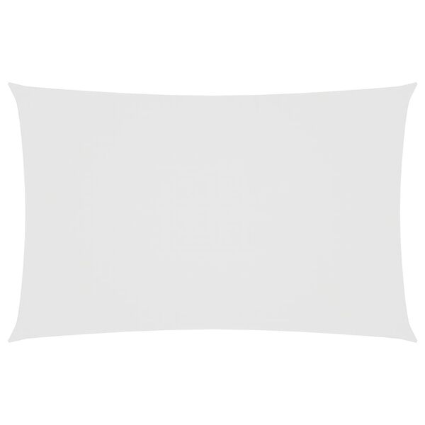 vidaXL Parasole a Vela in Tessuto Oxford Rettangolare 5x8 m Bianco