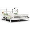 vidaXL Giroletto con Libreria senza Materasso 180x200 cm in Legno Pino