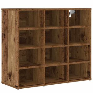 vidaXL Mobile per scarpe 77,5 x 30 x 67 cm Legno ingegnerizzato