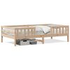 vidaXL Giroletto senza Materasso 80x200 cm in Legno Massello Pino