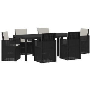 vidaXL Set da Pranzo per Giardino 7 pz Antracite e Grigio chiaro PP