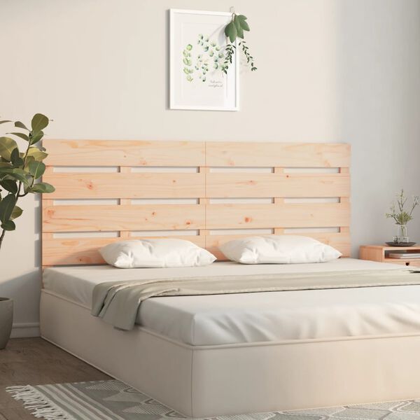 vidaXL Testiera per Letto 160x3x80 cm in Legno Massello di Pino