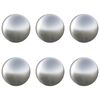 vidaXL Palla Spazzolata 6 pz &Oslash; 7,5 cm Argento Acciaio Inossidabile 201