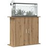 vidaXL Supporto per acquario artigianale in rovere 81x36x73 cm in legno ingegnerizzato