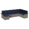 vidaXL Set Divano da Giardino 8 pz Poly Rattan