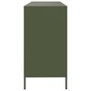 vidaXL Credenza Verde Oliva 135x39x73,5 cm Acciaio Laminato a Freddo