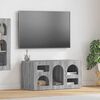 vidaXL Mobile TV Grigio Sonoma 80 x 35 x 40 cm Legno multistrato