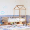 vidaXL Dormeuse con Tetto 80x200 cm in Legno Massello di Pino
