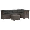 vidaXL Divano da Giardino 5 Posti con Cuscini Stile Rattan PP