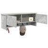 vidaXL Appendiabiti a muro con porta Grigio cemento 80 x 20 x 30 cm
