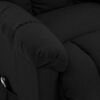 vidaXL Poltrona Alzapersona Nera in Tessuto
