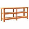 vidaXL Banco da lavoro 181.5 x 50 x 80 cm Legno Massello di Pino