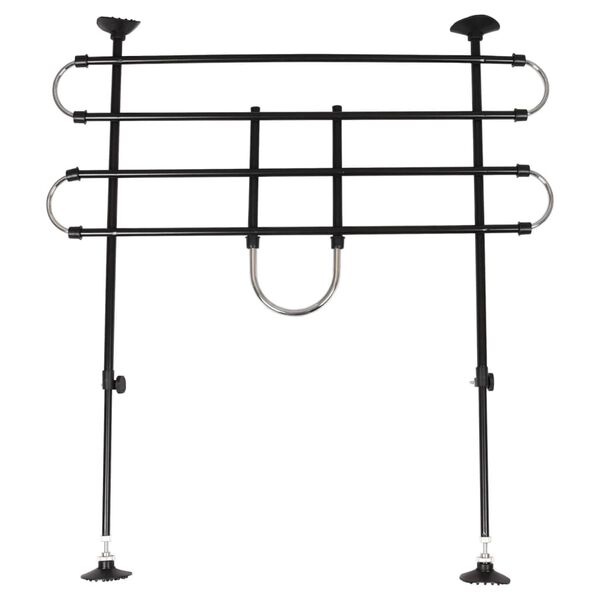 FLAMINGO Divisorio Auto per Cani a 2 Barre e 2 Opzioni Eduard Nero