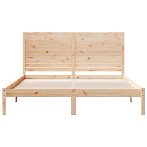 vidaXL Giroletto Extra Lungo senza Materasso 160x210 cm Legno Massello