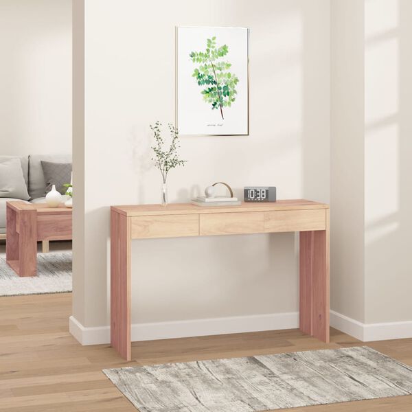 vidaXL Tavolo Consolle 110x35x75 cm in Legno Massello di Teak