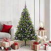 vidaXL Albero di Natale Artificiale Pieghevole 150 LED Verde 150 cm