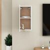 vidaXL Mobile Porta TV Bianco Lucido 30,5x30x60 cm Legno Multistrato