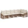 vidaXL Set Divano da Giardino 6 pz Beige polyrattan