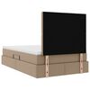 vidaXL Letto con Contenitore Cappuccino 120 x 200 cm Pelle Sintetica