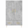 vidaXL Credenza Grigio Cemento 69,5x31x115 cm in Legno Multistrato
