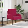 vidaXL Divani con cuscino 55cm Rosso Vino Legno compensato
