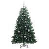 vidaXL Albero Natale Incernierato con 300 LED e Palline 180 cm