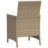 vidaXL Set da Bistr&ograve; 3 pz con Cuscini Beige Misto in Polyrattan