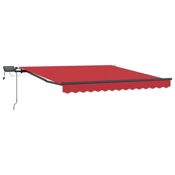 vidaXL Tenda Retrattile Rosso 300 x 250 cm Tessuto