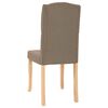 vidaXL Sedie da Pranzo 2 pz Tortora in Tessuto